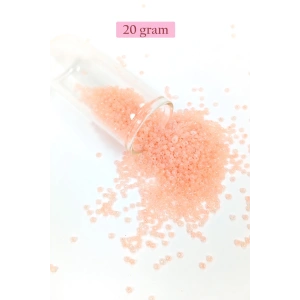 Dökme Cam Kum Boncuk (11/0) 2 mm - 20 Gram -  Pudra - BNC025