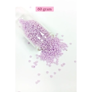 Dökme Cam Kum Boncuk (11/0) 2 mm - 60 Gram -  Açık Pembe - BNC043