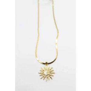 Güneş Kolye - Altın