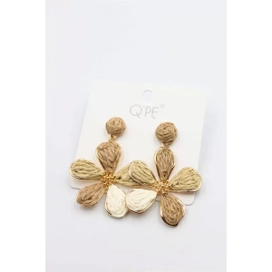 Hasır Çiçek Küpe - ÇOK RENKLİ