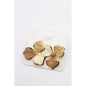 Hasır Çiçek Küpe - ÇOK RENKLİ