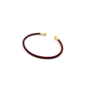 Hasır Pndr Bileklik - Bordo