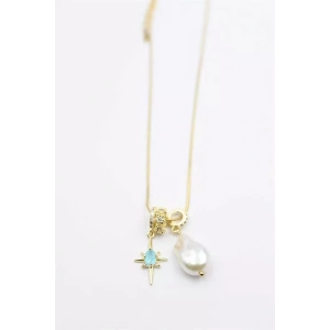 İnci Kolye - Altın