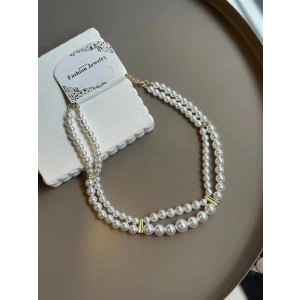 İnci Kolye - Altın