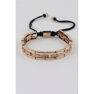 İpli Çelik Bileklik - Altın