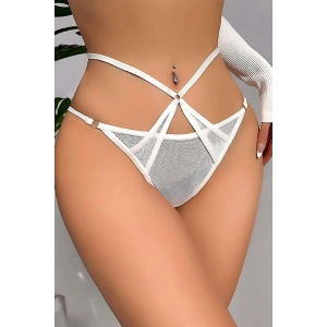 Kadın Fantezi İç Giyim Tanga Külot Perfect Fall 303 Beyaz - Royaleks