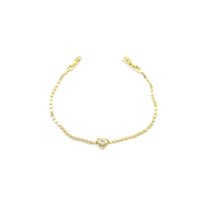 Kalp Bileklik - Altın