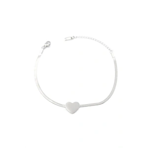 Kalp Bileklik - Gümüş