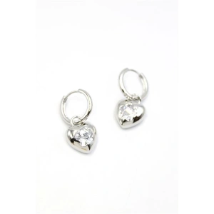 Kalp Küpe - Gümüş