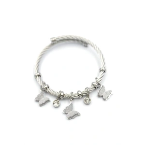 Kelebek Charm Bilezik - Gümüş