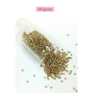 Kesme Cam Boncuk 2mm - 60 Gram - Gold - BNC356