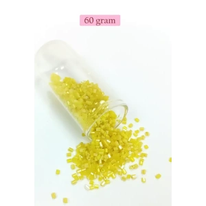 Kesme Cam Boncuk 2mm - 60 Gram - Koyu Sarı - BNC385