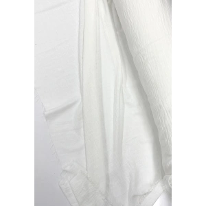 Keten Kumaş - Organik Kumaş - Perde Kumaşı - Ince Keten - Kıyafet Için Kumaş Örtü Beyaz 11