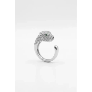 Leopar Yüzük - Gümüş