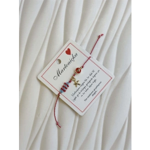 Marteniçka İp Bileklik - Kırmızı