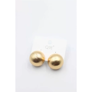 Mat Top Küpe - Altın