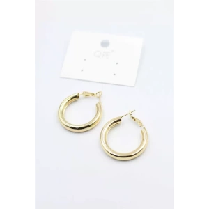 Metal Halka Küpe 2,5cm - Altın