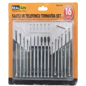 Mey İthalat®  16 Parça Hassas Tornavida Seti Saatçi ve Telefoncu Tornavidası