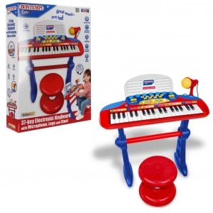 Mey İthalat® 33740 MÜZİK SET 37TUŞ AYAKLI ORG MİKROFON TABURE IŞIKLI