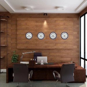 Mey İthalat® 36 cm 4’lü Dünya Saatleri Lacivert – Otel Tipi