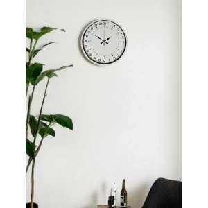 Mey İthalat® 36 Cm Beyaz 24 Saat Göstergeli Özel Tasarım Duvar Saati