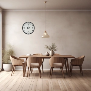 Mey İthalat® 36 Cm Gri Şıklık Duvar Saati