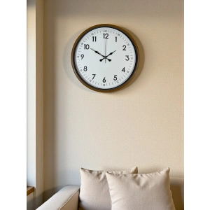 Mey İthalat® 36 Cm Kahverengi Dekoratif Duvar Saati