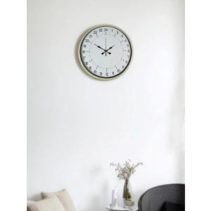 Mey İthalat® 36 Cm Krem 24 Saat Göstergeli Duvar Saati
