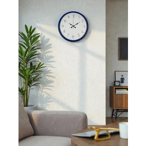 Mey İthalat® 36 Cm Lacivert Dekoratif Duvar Saati