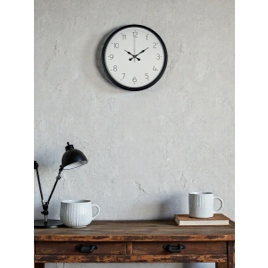 Mey İthalat® 36 Cm Siyah Dekoratif Duvar Saati