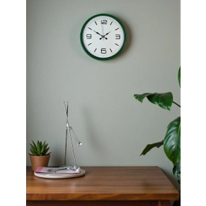 Mey İthalat® 36 Cm Yeşil Modern Dekoratif Duvar Saati