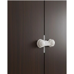 Mey İthalat® 4 Adet Bebek ve Çocuk Koruyucu Dolap Kilidi Vida Gerektirmeyen Güvenlik Seti