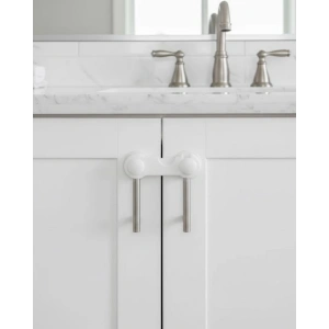 Mey İthalat® 4 Adet Dolap ve Çekmece Emniyet Kilidi Çift Taraflı Bantlı Güvenli Tasarım