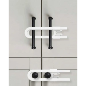 Mey İthalat® 4 Adet Dolap ve Kapak Emniyet Kilidi Evde Güvenli Kullanım İçin