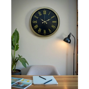 Mey İthalat® 40 Cm Metal Vintage Roma Rakamlı Duvar Saati