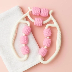 Mey İthalat®  9 Tekerlekli Lenfatik Masaj Roller – Selülit Giderici, Cilt Sıkılaştırıcı, Bacak Kol Sırt Masaj Aleti