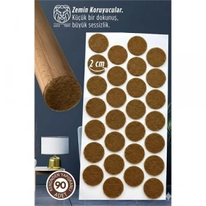 Mey İthalat® 90 Adet Kendinden Yapışkanlı 2x2 cm Premium Zemin Koruyucu Keçe Seti