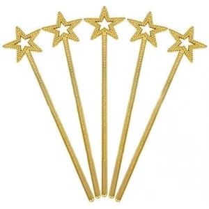 Mey İthalat® Altın Renk Yıldız Peri Asası Peri Değneği 34 cm 1 Adet