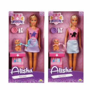 Mey İthalat® BEBEK SET ALİSHA VETERİNER AKSESUARLI ( 1 ADET FİYATIDIR )