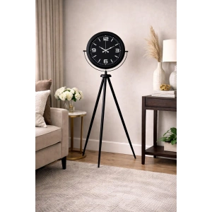 Mey İthalat® Black Legacy Tripod Ayaklı Saat