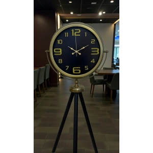 Mey İthalat® Black Noble Eskitme Tripod Ayaklı Saat
