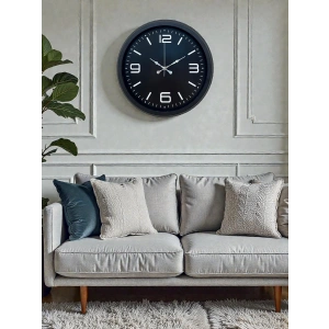 Mey İthalat® Black Royal Tasarım 40 cm Metal Duvar Saati