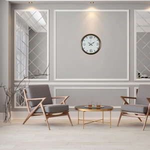 Mey İthalat® Bronze 40 Cm Metal Eskitme Duvar Saati