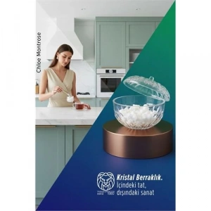 Mey İthalat® Chloe Montrose Serisi Kristal Berraklığında Şık Kapaklı Şekerlik 12x9 cm