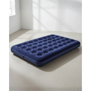 Mey İthalat® Çift Kişilik Şişme Yatak Dayanıklı Vinil Kamp ve Misafir Kullanımına Uygun