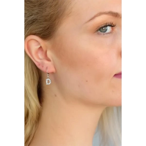 Mey İthalat® D Harf Bayan Küpe