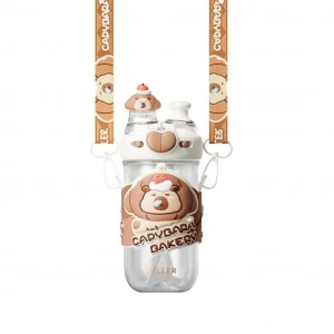 Mey İthalat® D2550 DILLER 580 ML BOYUN ASKILI TRITAN SU MATARASI