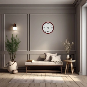 Mey İthalat® Dynamic Red 36 Cm Duvar Saati