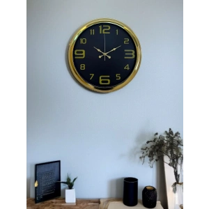 Mey İthalat® Elegance Gold Luxury 40 Cm Metal Duvar Saati