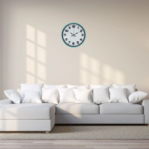 Mey İthalat® Elegance Turkuaz 36 Cm Duvar Saati